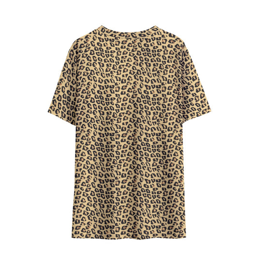 Parrot Inspired Leopard Print Kids T-Shirt