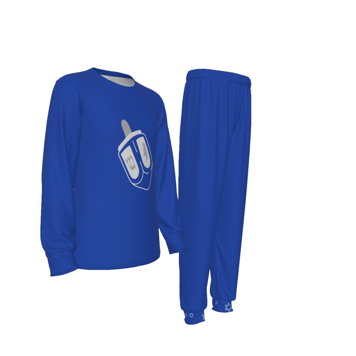 Kid's Cozy Style HANUKKAH - Dreidel Family-Matching PJs