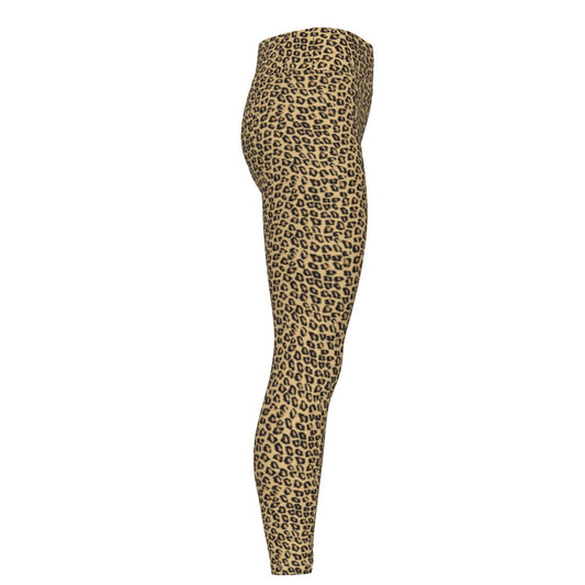 Parrot Inspired Leopard Print Girls Leggings