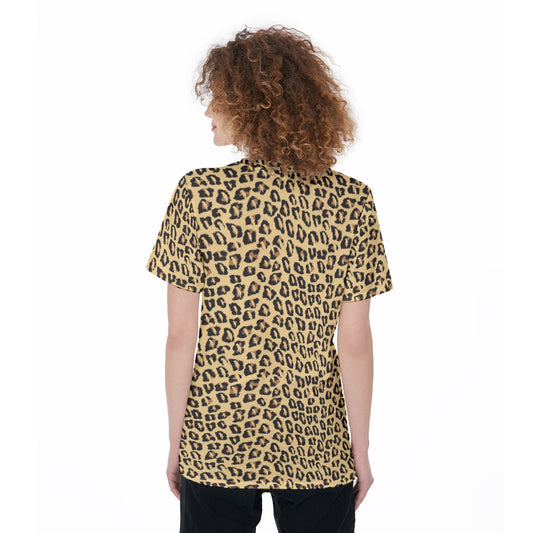 Parrot Inspired Leopard Print T-Shirt