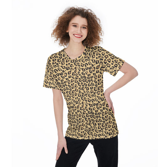 Parrot Inspired Leopard Print T-Shirt