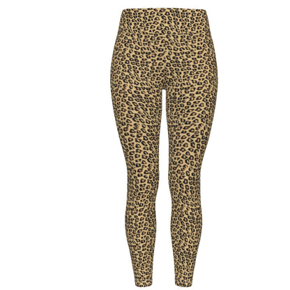 Parrot Inspired Leopard Print Girls Leggings