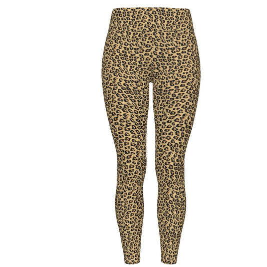 Parrot Inspired Leopard Print Girls Leggings