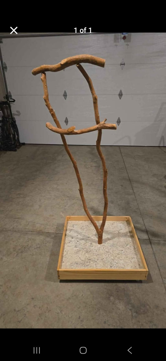 For Dia: Fork Parrot Play Stand + shipping - custom made