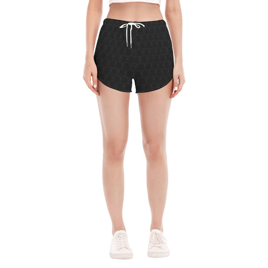 Running Shorts: Hint of Parrot - Pirate Black