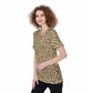 Lady's Parrot Inspired Leopard Print T-Shirt
