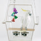 The lightweight, transparent Wingabago® carrier for birds and exotic pets gives your pet a clear view of their surroundings and allows you to monitor their safety quickly. Birds do not feel trapped or claustrophobic in the Wingabago®. They can see out and you can see in. Veterinarians consulted indicated bird experience less stress during travel if they can see their owners. This is the best bird carrier for parrots. The LARGE is a good choice for African Grays, Cockatoos, Mini Macaws, and Eclectus.