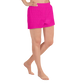 Lady's Hint of Parrot (Pink) Athletic Shorts