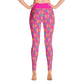 Lady's Parrots on Pink Yoga Leggings